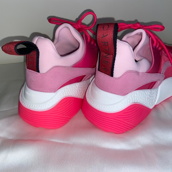 BRAND NEW Stella McCartney Pink/Red Sneakers Size 39 - Picture 2 of 4